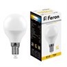 Лампа светодиодная Feron LB-95 Шарик E14 7W 175-265V 2700K - фото 49071