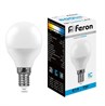 Лампа светодиодная Feron LB-95 Шарик E14 7W 175-265V 6400K - фото 49075