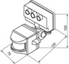 Датчик движения 1200W 10m 120° белый, SEN15/LX02 - фото 51104