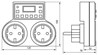 Розетка с таймером Feron TM25 недельная электронная мощность 3500W/16A - фото 51144