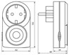 Розетка с таймером Feron TM50 суточная мощность 3500W/16A - фото 51148
