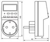 Розетка с таймером Feron TM24 недельная электронная мощность 3500W/16A - фото 51164