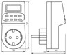 Розетка с таймером Feron TM22 недельная электронная мощность 3500W/16A - фото 51304