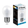 Лампа светодиодная Feron LB-550 Шарик E27 9W 175-265V 6400K - фото 52028