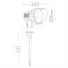 Светодиодный светильник тротуарный (грунтовый) Feron SP2704 3W 6400K 85-265V IP65 - фото 52106