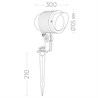 Светодиодный светильник тротуарный (грунтовый) Feron SP2705 6W 6400К 85-265V IP65 - фото 52115
