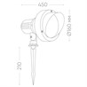 Светодиодный светильник тротуарный (грунтовый) Feron SP2705 6W RGB 85-265V IP65 - фото 52119