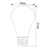 Лампа светодиодная Feron LB-375 E27 3W 230V синий - фото 54950