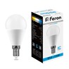 Лампа светодиодная Feron LB-750 Шарик E14 11W 175-265V 6400K - фото 55502