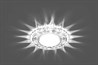 Светильник встраиваемый с белой LED подсветкой Feron CD4024 потолочный GX53 без лампы прозрачный - фото 57161