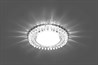 Светильник встраиваемый с белой LED подсветкой Feron CD4027 потолочный GX53 без лампы прозрачный - фото 57173