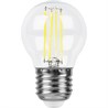 Лампа светодиодная Feron LB-509 Шарик E27 9W 230V 4000K - фото 57917
