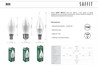 Лампа светодиодная SAFFIT SBC3711 Свеча на ветру E14 11W 230V 4000K - фото 57985