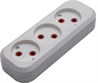 Розетка переносная разборная 3-местная б/з, STEKKER, PST10-300-20, 250В, 10A, IP20,белый - фото 58050