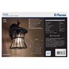 Светильник садово-парковый Feron PL520 на стену вниз  60W E27 230V, черный - фото 58306