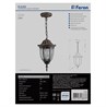 Светильник садово-парковый Feron PL6305 шестигранный на цепочке 60W E27 230V, черное золото - фото 58416