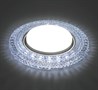 Светильник встраиваемый с белой LED подсветкой Feron CD4020 потолочный GX53 без лампы прозрачный - фото 59625