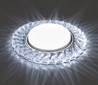 Светильник встраиваемый с белой LED подсветкой Feron CD4021 потолочный GX53 без лампы прозрачный - фото 59627