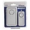 Звонок дверной беспроводной Feron E-379 Электрический 18 мелодий белый с питанием от батареек - фото 60252