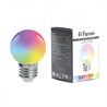 Лампа светодиодная Feron LB-37 Шарик матовый E27 1W 230V RGB быстрая смена цвета - фото 60373