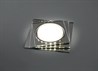 Светильник встраиваемый с белой LED подсветкой Feron CD5024 потолочный GX53 без лампы, прозрачный - фото 60519