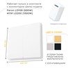 Выключатель беспроводной FERON, TM82 SMART, 230V, 500W, двухклавишный, белый - фото 62168