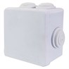 Коробка разветвительная STEKKER EBX30-01-65, 85*85*50 мм, 7 мембранных вводов, IP55, светло-серая - фото 62831