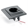 Розетка 1-местная c/з и с USB STEKKER, PST16-9011-03, 250В, 16А, с защитной шторкой, серия Эрна, черный - фото 63005