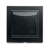 Розетка 1-местная c/з с крышкой STEKKER, PST16-9012-03, 250В, 16А, с защитной шторкой, серия Эрна, черный - фото 63024