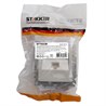 Розетка компьютерная 1-местная RJ-45 (механизм), STEKKER GLS00-7107-03, серия Катрин, серебро - фото 63309