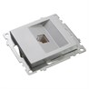 Розетка компьютерная 1-местная RJ-45 (механизм), STEKKER GLS00-7107-03, серия Катрин, серебро - фото 63310