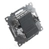 Выключатель 1-клавишный (механизм), STEKKER GLS10-7103-03, 250V, 10А, серия Катрин, серебро - фото 63314