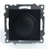 Выключатель диммирующий (механизм), STEKKER GLS10-7106-05, 250V, 500W, серия Катрин, черный - фото 63327