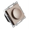Выключатель диммирующий TRIAC(механизм), STEKKER GLS10-7106-02, 250V, 500W, серия Катрин, шампань - фото 63383