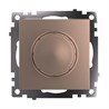 Выключатель диммирующий TRIAC(механизм), STEKKER GLS10-7106-02, 250V, 500W, серия Катрин, шампань - фото 63388