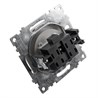 Выключатель 1-клавишный c индикатором (механизм) STEKKER GLS10-7101-03, 250В, 10А, серия Катрин, серебро - фото 63392