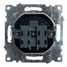 Розетка 1-местная б/з (механизм), STEKKER GLS10-7109-05, 250V, 10А с защитной шторкой, серия Катрин, черный - фото 63440