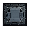 Переключатель 1-клавишный STEKKER  PSW10-9005-03, 250В, 10А, серия Эрна, черный - фото 63618