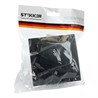 Переключатель 1-клавишный STEKKER  PSW10-9005-03, 250В, 10А, серия Эрна, черный - фото 63619