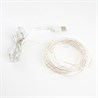 Гирлянда линейная Feron CL576 Роса, статичная, 10м USB 2700K , прозрачный шнур - фото 66402