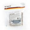 Переключатель 2-клавишный STEKKER  PSW10-9008-02, 250В, 10А, серия Эрна, слоновая кость - фото 66678
