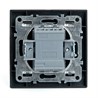 Переключатель перекрестный 1-клавишный STEKKER  PSW10-9009-03, 250В, 10А, серия Эрна, черный - фото 66686