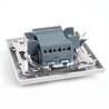 Переключатель 2-клавишный STEKKER  PSW10-9005-01, 250В, 10А, серия Эрна, белый - фото 66692