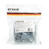 Переключатель 2-клавишный STEKKER  PSW10-9005-01, 250В, 10А, серия Эрна, белый - фото 66696