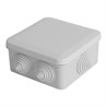 Коробка разветвительная STEKKER EBX10-34-44, 85*85*40мм, 6 вводов, IP44, светло-серая (GE41235) - фото 67916