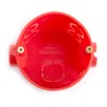Подрозетник углубленный STEKKER EBX30-01-1 с кабель-каналом для сплошных стен, красный - фото 67972