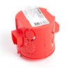 Подрозетник углубленный STEKKER EBX30-01-1 с кабель-каналом для сплошных стен, красный - фото 67974