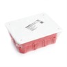 Коробка монтажная для сплошных стен, с крышкой, 120*92*45мм STEKKER EBX30-01-1-20-120, красный - фото 67985