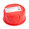 Коробка монтажная для сплошных стен, с крышкой, D80*40мм STEKKER EBX30-01-1-20-80, красный - фото 67994