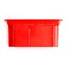 Коробка монтажная для сплошных стен, с крышкой, 92*92*45мм STEKKER EBX30-01-1-20-92, красный - фото 67998